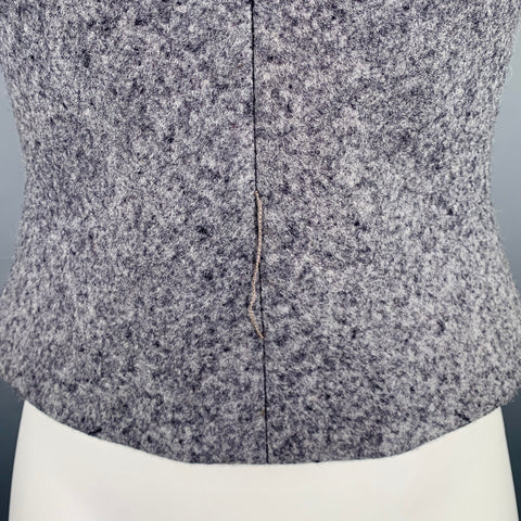 GEOFFREY BEENE Size 4 Grey Heather Sleeveless Casual Top