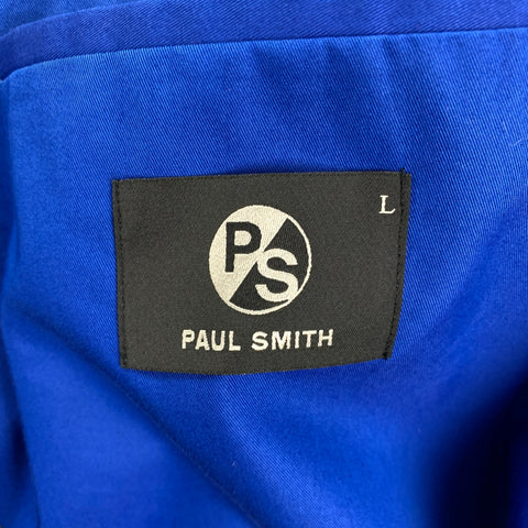 PS by PAUL SMITH Size L Royal Blue Cotton Nylon Coat