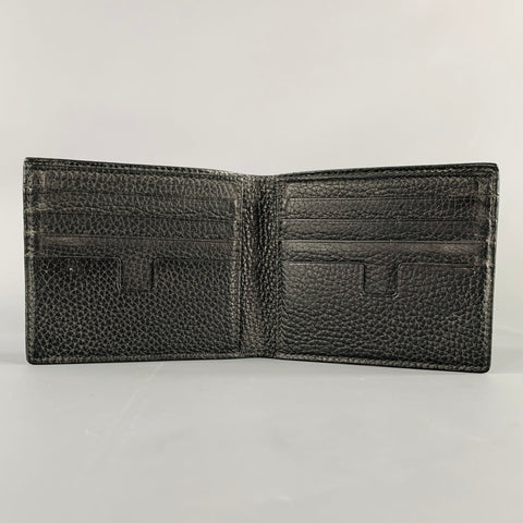 TOM FORD Black Pebble Grain Leather Wallet