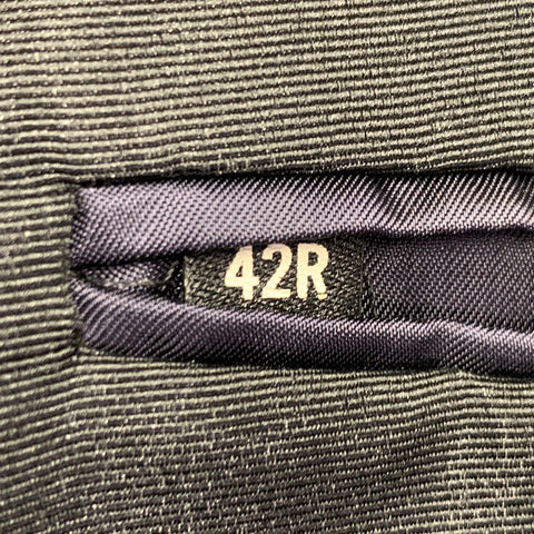 TODD SNYDER Size 42 Navy Black Wool Peak Lapel Sport Coat