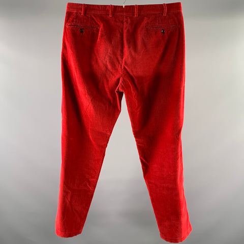 SID MASHBURN Size 36 Red Corduroy Cotton Baggy cut Casual Pants