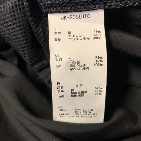 SNOW PEAK Size L Black Cotton & Nylon Anorak Pullover