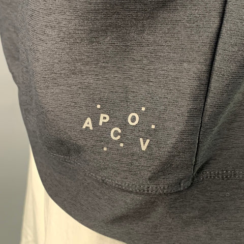A.P.C. Size L Black Polyester Blend Long Sleeve Sweatshirt