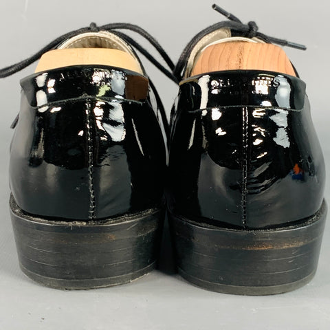 ALLSAINTS Size 9 Lex Black White Color Block Spectator Derby Pointed Toe Lace-Up Shoes