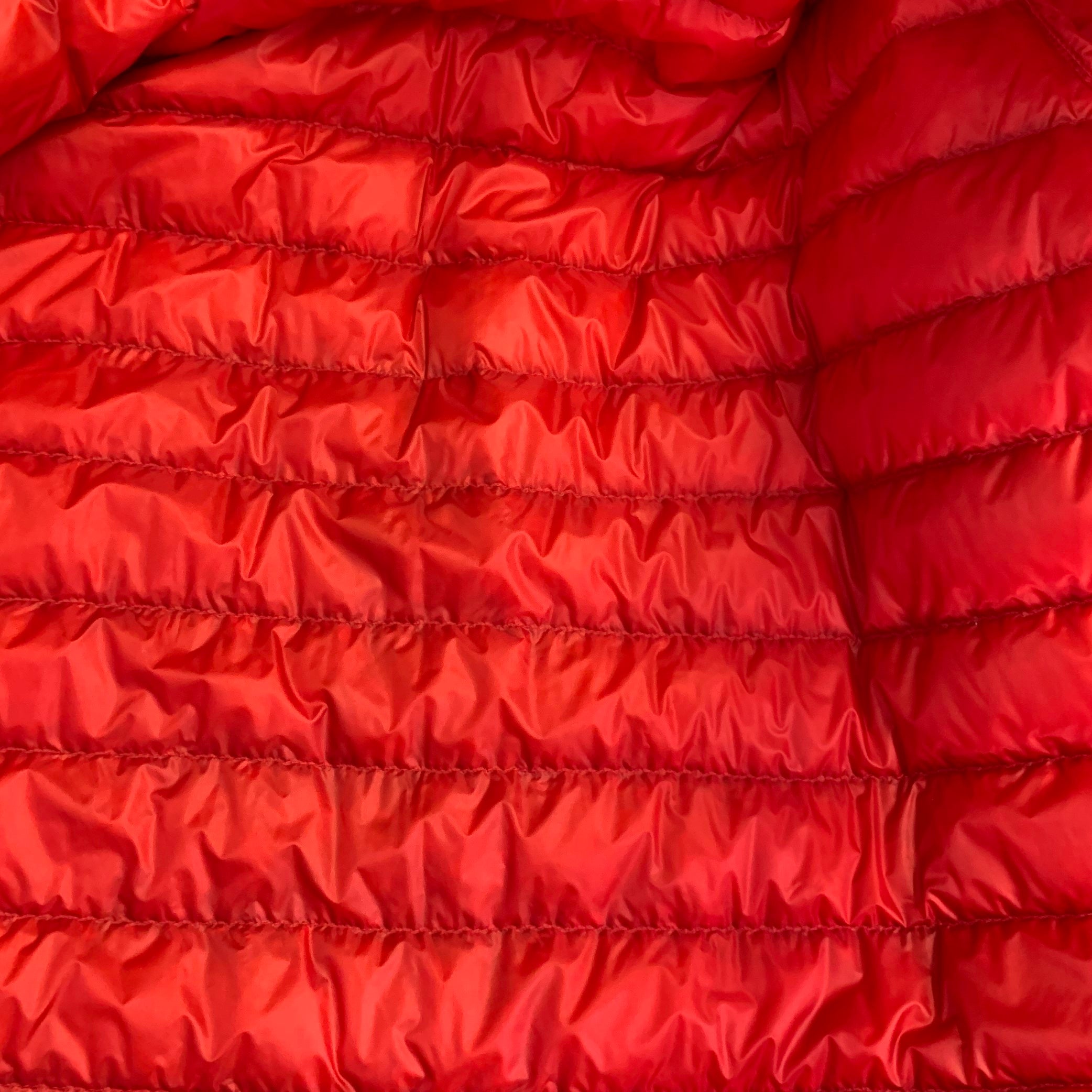 MONCLER Size XXXL Renald Red White Blue Quilted Nylon Jacket – Sui
