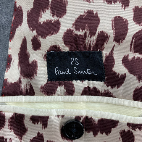 PS by PAUL SMITH Size 42 Regular Gray Wool Notch Lapel Sport Coat