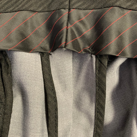 CALVIN KLEIN Size 40 Grey Wool Blend Single Breasted Notch Lapel Suit