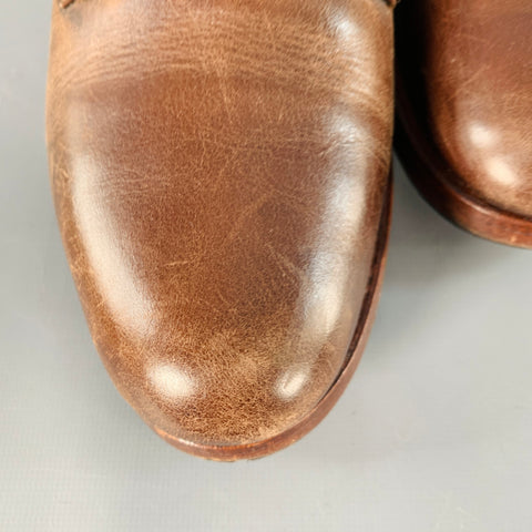 RANCOURT & CO. Size 7 Sanford Blucher Brown Leather Derby Lace-Up Shoes