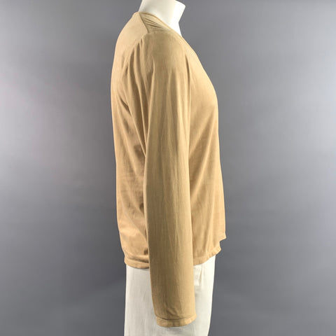 J.LINDEBERG Size L Camel Polyester Blend V Neck Pullover