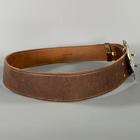RALPH LAUREN Size M Brown 40815328 OSG Leather Belt