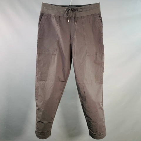 JAMES PERSE Size M Charcoal Cotton Blend Elastic Waistband Casual Pants