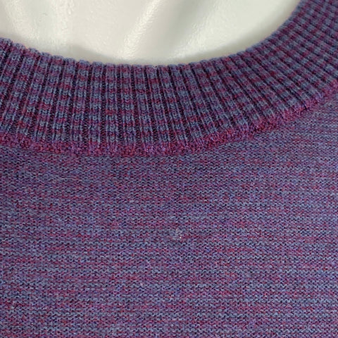 PS by PAUL SMITH Size S Purple Multi Color Stripe Cotton Merino Wool Pullover