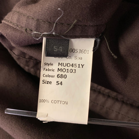 MARC JACOBS Size XL Brown Cotton Utility Jacket