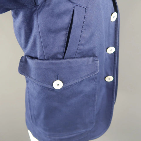 DSQUARED2 36 Navy Hooded Jacket Vest DSQUARED2