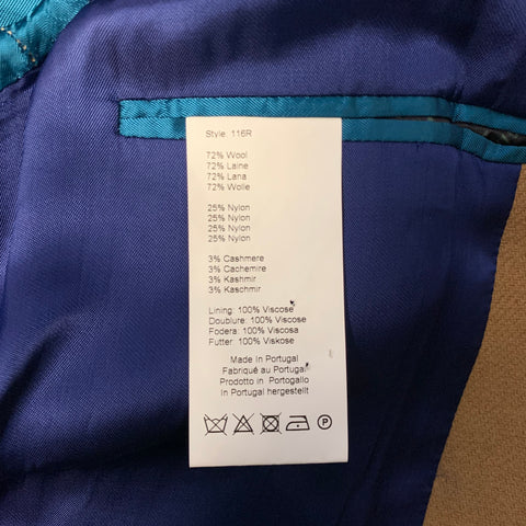 Manteau à revers crantés en mélange de laine beige PS by PAUL SMITH Taille L