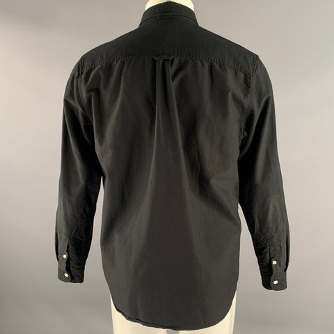 FRANK & OAK Size M Black Cotton Button Down Long Sleeve Oxford Shirt