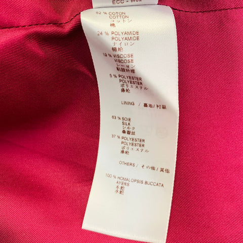 LOUIS VUITTON Size 10 Purple Fuchsia Cotton Blend Jacket Blazer