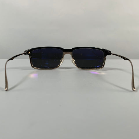 KITON -Napoli-  Black Silver Titanium Sunglasses