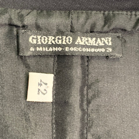 GIORGIO ARMANI Taille 6 Haut bustier froncé noir