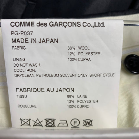 COMME des GARCONS HOMME PLUS Size S Black Shimmery Wool Blend Pleated Shorts