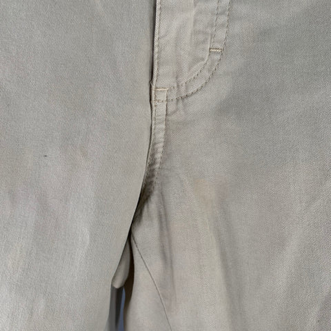 ERMENEGILDO ZEGNA Size 33 Beige Cotton Blend Straight Jeans