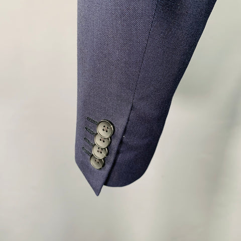 THEORY Size 38 Navy Wool Single Breasted Suit