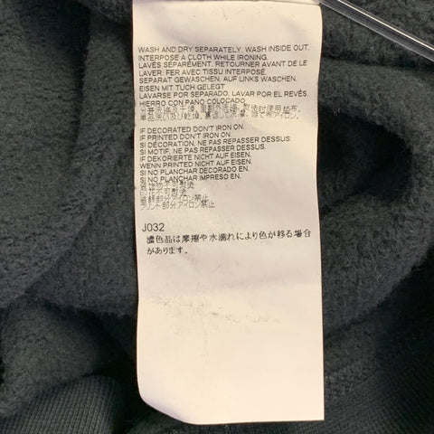 DSQUARED2 Size M Black White Logo Cotton Crew Neck Sweatshirt