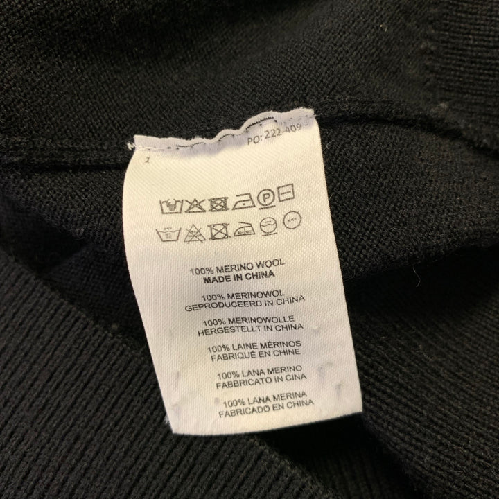 DRIES VAN NOTEN Size L Black Wool Cardigan