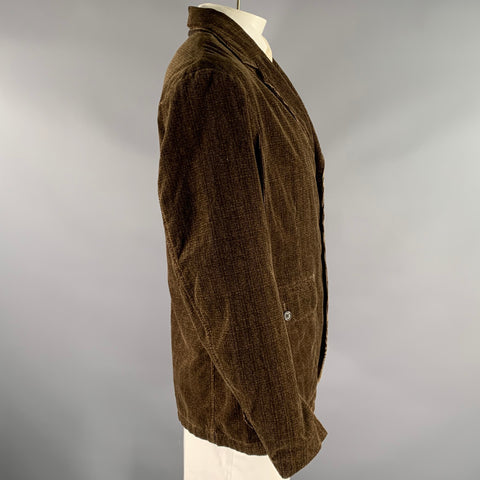 RRL by RALPH LAUREN Size XL Brown Corduroy Cotton Notch Lapel Sport Coat