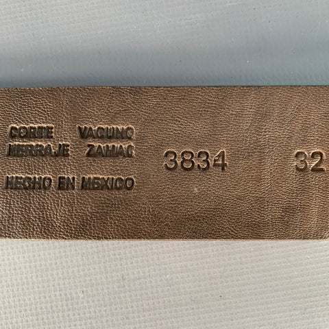 FEEL GO Size 32 Brown Tan Leather Belt