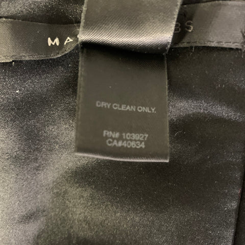 MARC by MARC JACOBS Size 4 Black Silk Knee Length Cocktail Dress