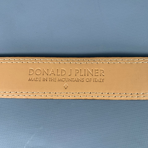 DONALD J PLINER Size 38 Beige Brown Animal Print Faux Leather Belt