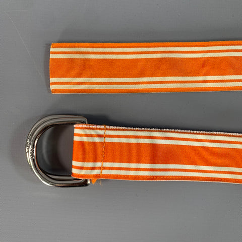 POLO Size 42 Orange White Stripe Belt