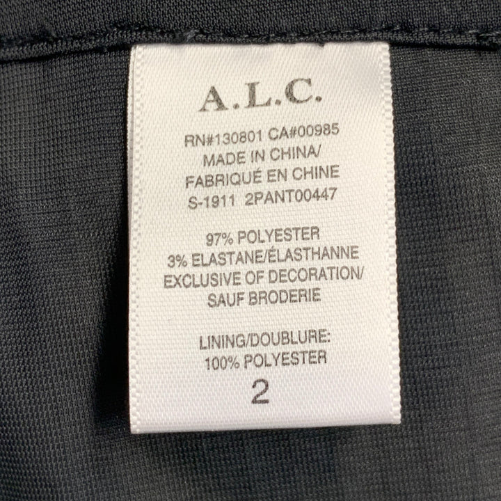 A.L.C. Size 2 Beige Brown Polyester Blend Sequined Leopard Leggings