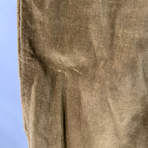 MARC by MARC JACOBS Size 32 Khaki Cotton Velvet Flat Front Straight Casual Pants