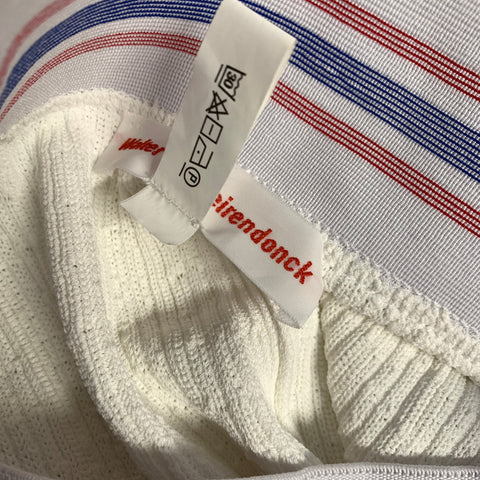 WALTER VAN BEIRENDONCK SS23 Size M White Textured Viscose Nylon JOCKSTRAP Pants