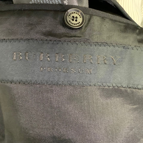 BURBERRY PRORSUM Taille 44 Veste de smoking en laine noire à revers crantés