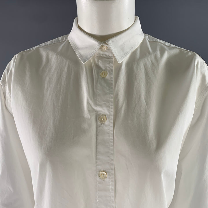 TOTEME Size 8 White Cotton Shirt