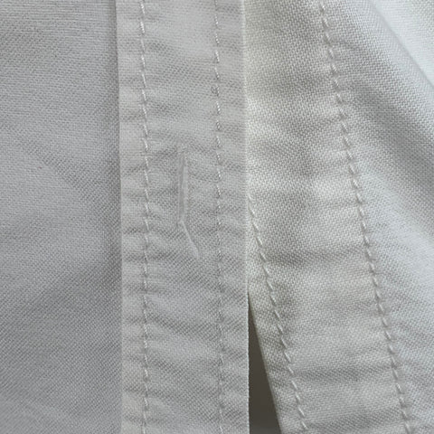 JACQUEMUS Size 6 Cream Cotton Fitted Tuxedo Shirt