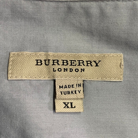 BURBERRY LONDON Size XL Light Blue Cotton Hidden Buttons Long Sleeve Shirt