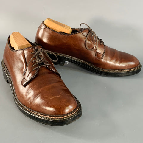 alden dress shoe laces Alden Derby Apron Toe Blucher Lace Up Dress Shoes 473 Mens Sz 8 AAA/A Narrow