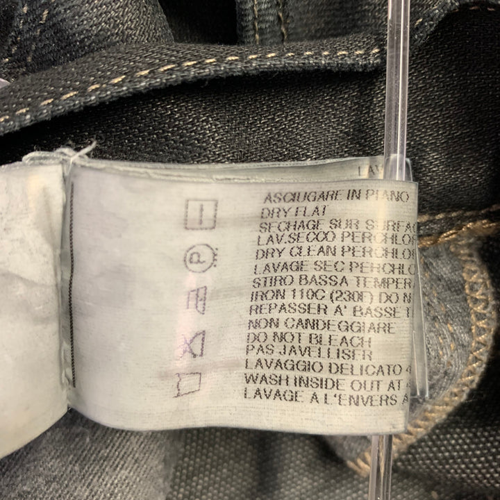 DRKSHDW Size 32 Detroit Cut Black Cotton Blend Button Fly Jeans