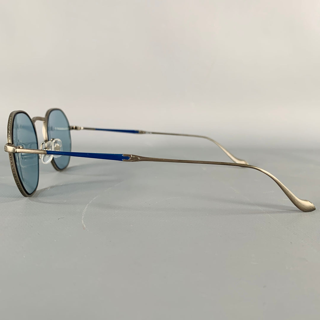 MATSUDA M3057 Silver Titanium Hexagonal Sunglasses