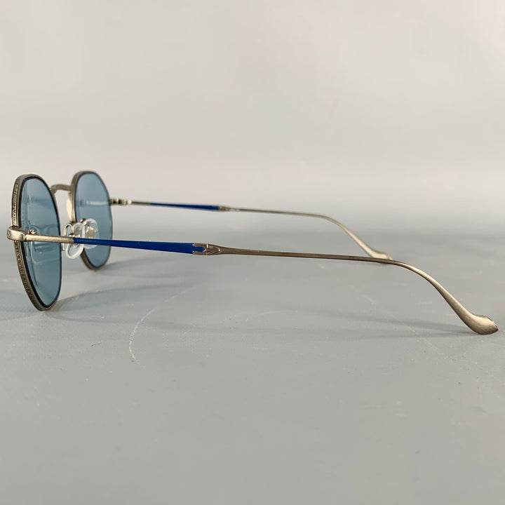 MATSUDA M3057 Silver Titanium Hexagonal Sunglasses