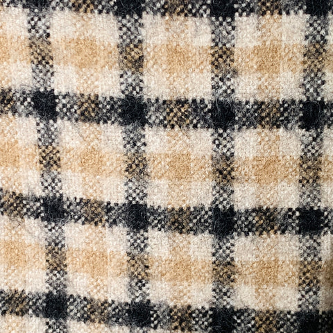 HAVANA & CO Size 46 Khaki Black Plaid Wool Notch Lapel Sport Coat