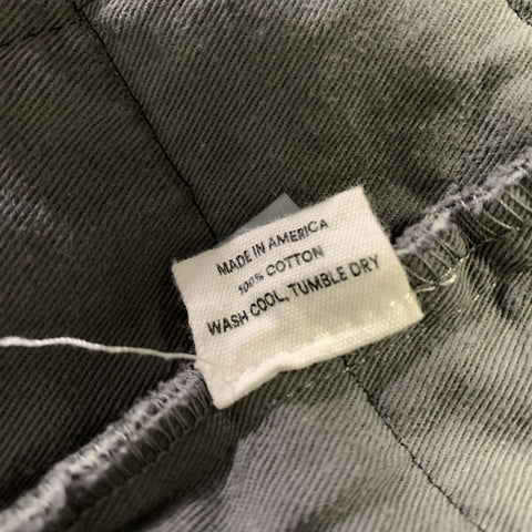 ALEX CRANE Size XL Grey Quilted Cotton Chore Jacket