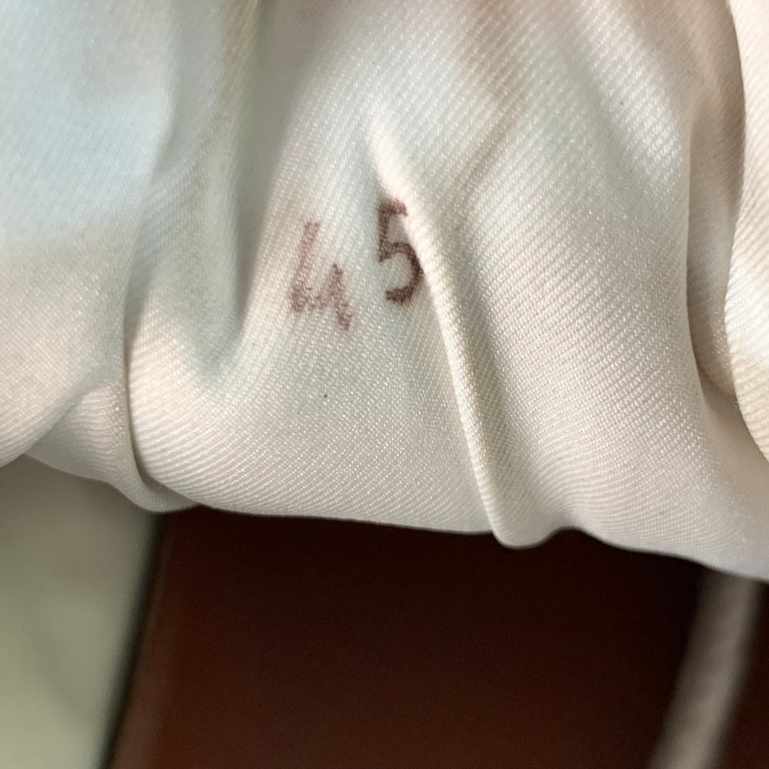 LORO PIANA Size 12 Newport Walk White Grey Nylon Suede Low Top Sneakers