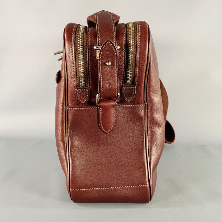 HERMES 2013 Hebdo Reporter Burgundy Togo Leather Palladium Messenger Bag