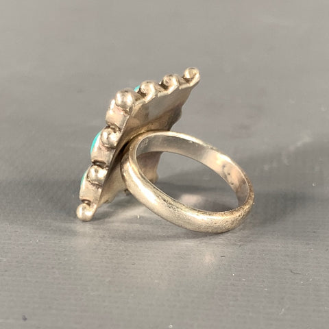NO BRAND Navarro Ring Size 7 Turquoise Silver Ring
