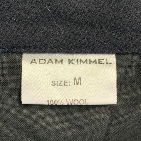 ADAM KIMMEL Size XL Navy Twill Wool Notch Lapel Suit